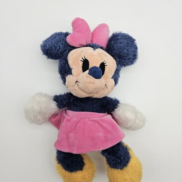 Disney Minnie Mouse Plush Stuffed Blue Soft Toy Parks Exclusive - Picture 1 of 8